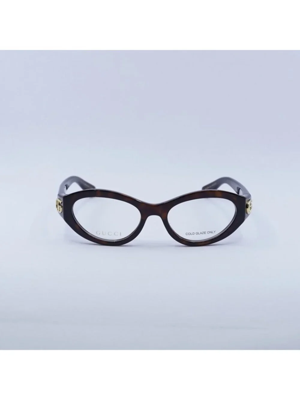 Gucci GG1405O 002 Eyeglasses Havana 51mm Cat Eye Frame